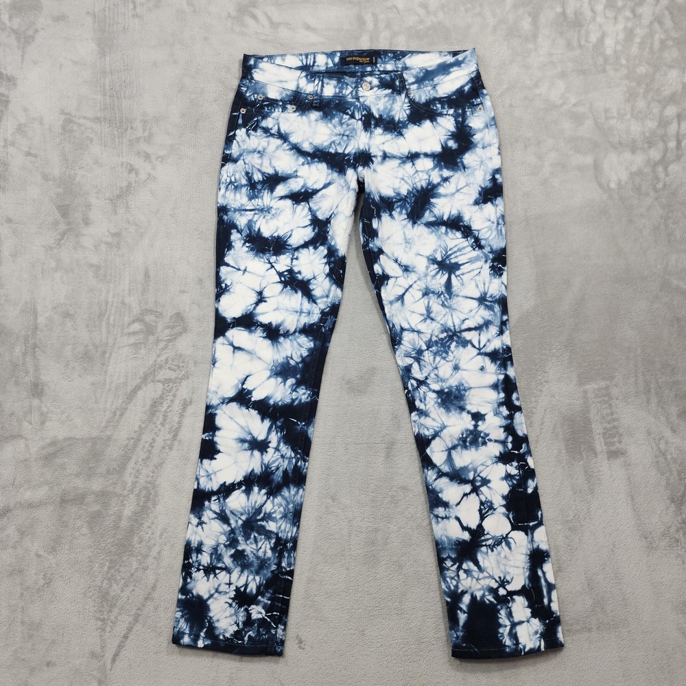 Vintage Levi's Jeans Womens 11 Juniors Blue Tie Dye 524 Too Superlow Low Rise